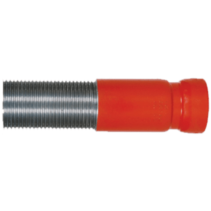 Slotted pipe section with threaded end