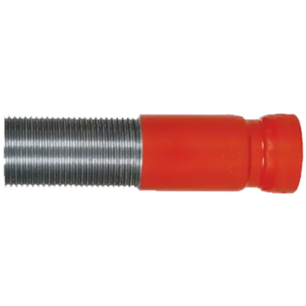 Tramo tubería ranurada con extremo roscado