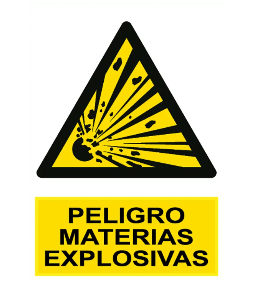 AD-2030 Señal / Cartel de Peligro. Materias explosivas