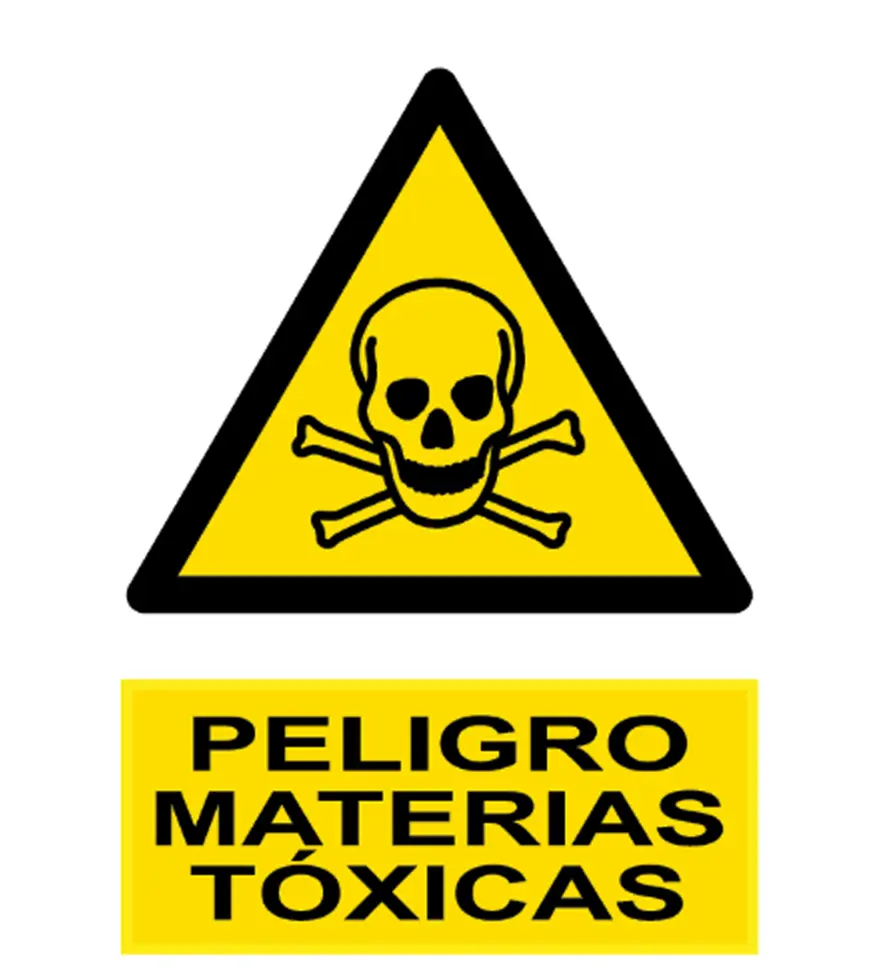 AD-2050 Señal / Cartel de Peligro. Materias tóxicas