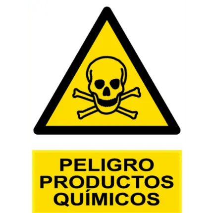Señal / Cartel de Peligro. Productos químicos