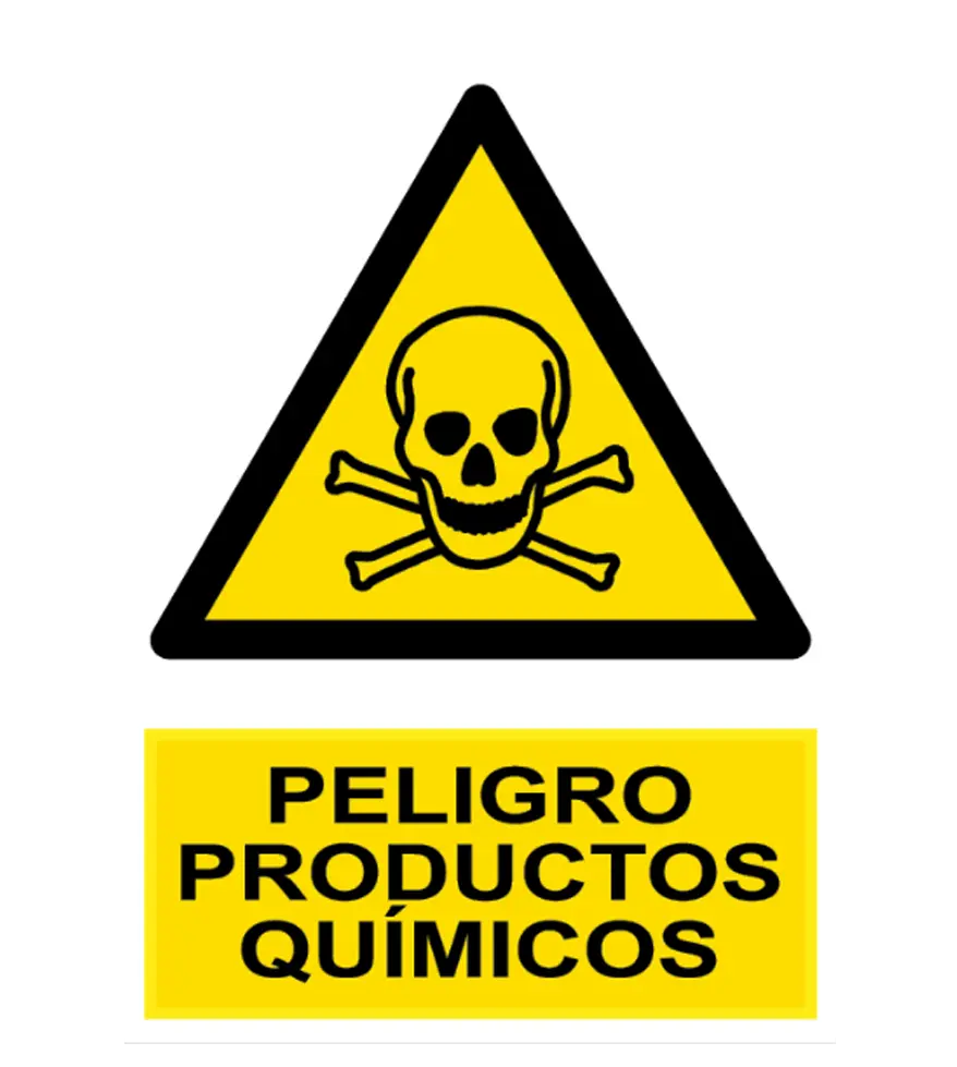 AD-2055 Señal / Cartel de Peligro. Productos químicos