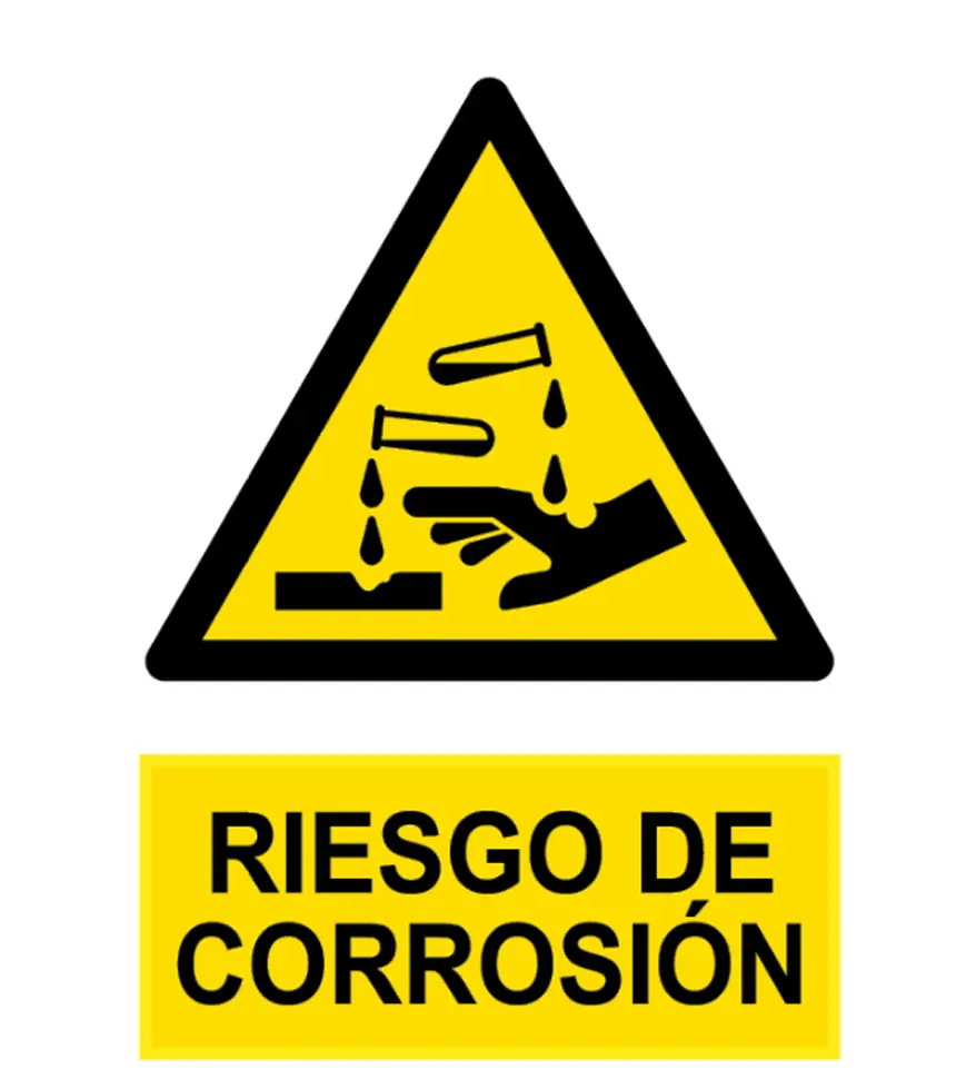 AD-2060 Señal / Cartel de Riesgo de corrosión