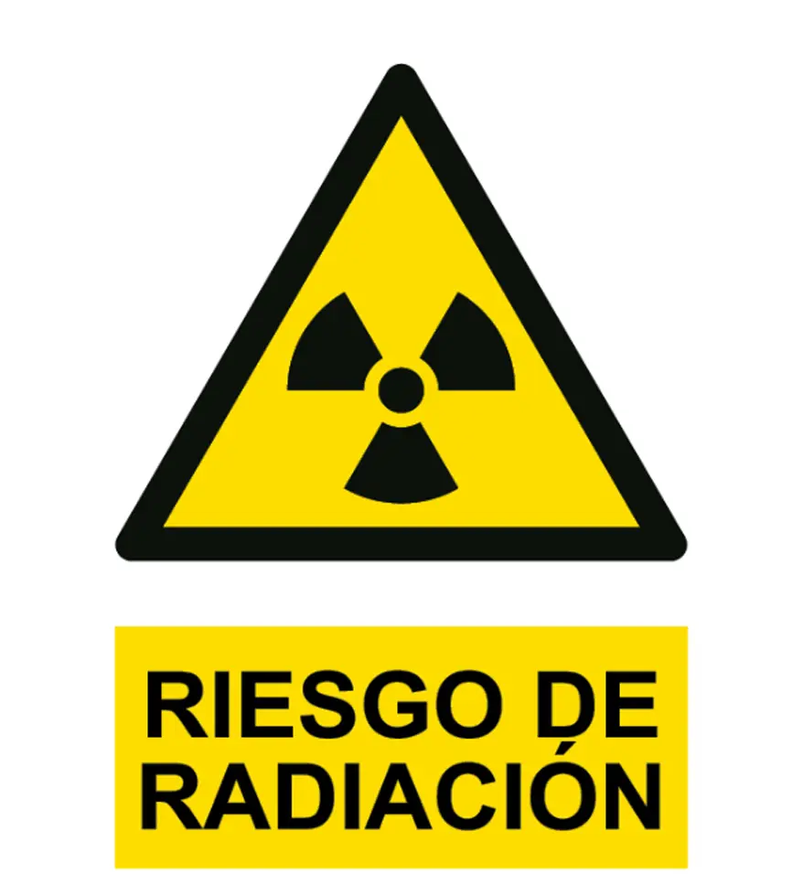 AD-2080 Señal / Cartel de Riesgo de radiación