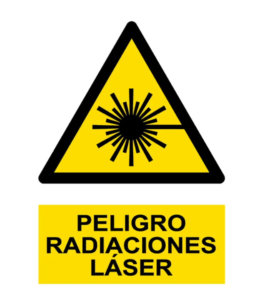 AD-2110 Señal / Cartel de Peligro. Radiaciones láser
