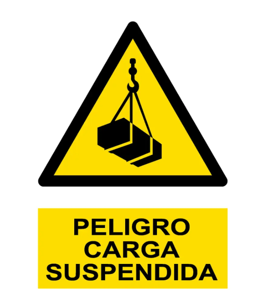 AD-2130 Señal / Cartel de Peligro. Carga suspendida
