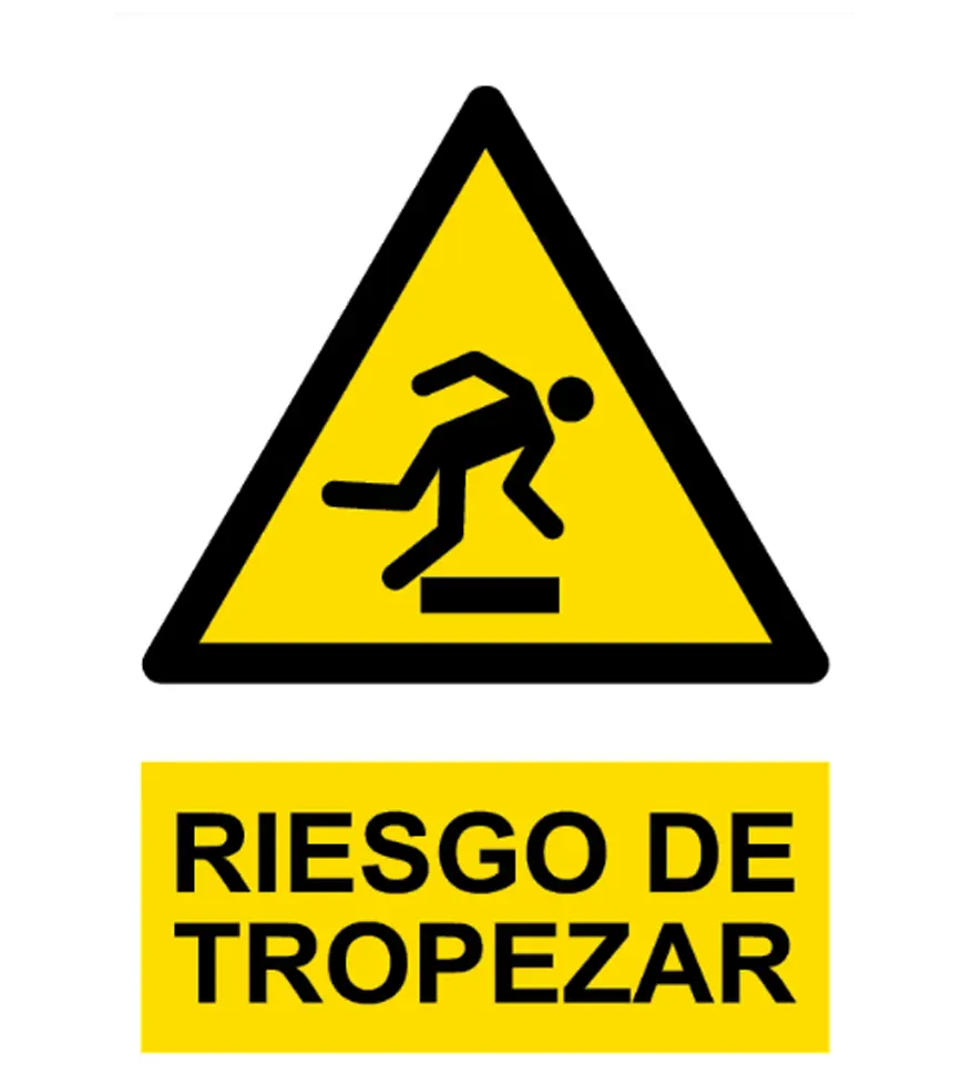 AD-2255 Señal / Cartel de Riesgo de tropezar