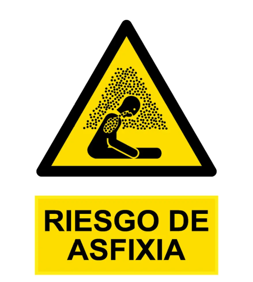 AD-2290 Señal / Cartel de Riesgo de asfixia