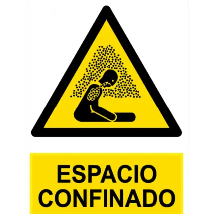 Señal / Cartel de Espacio confinado