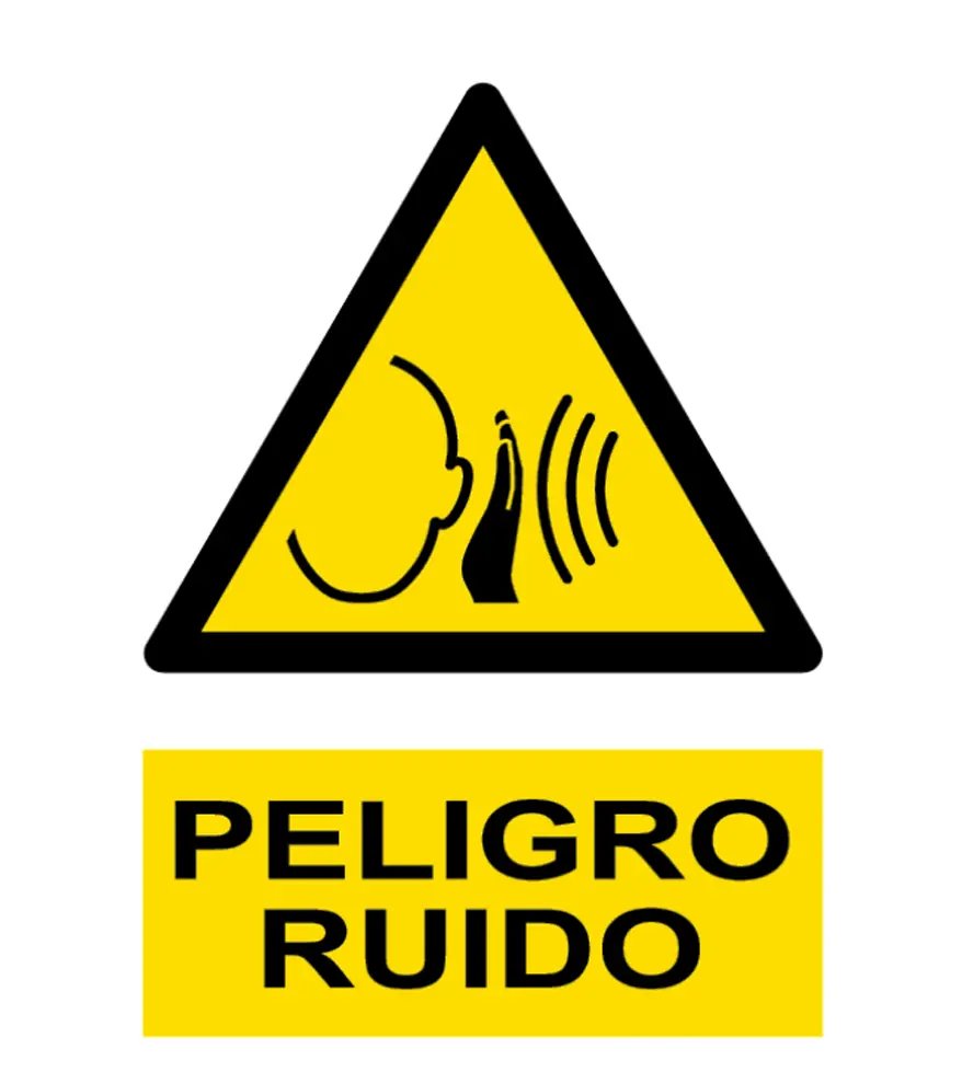 AD-2350 Señal / Cartel de Peligro. Ruido