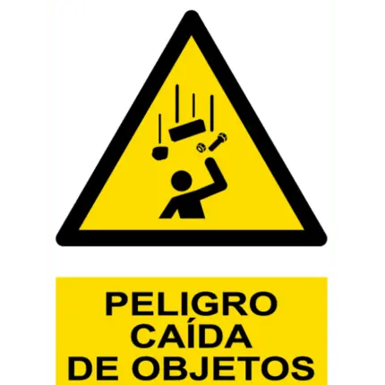 Señal / Cartel de Peligro. Caída de objetos