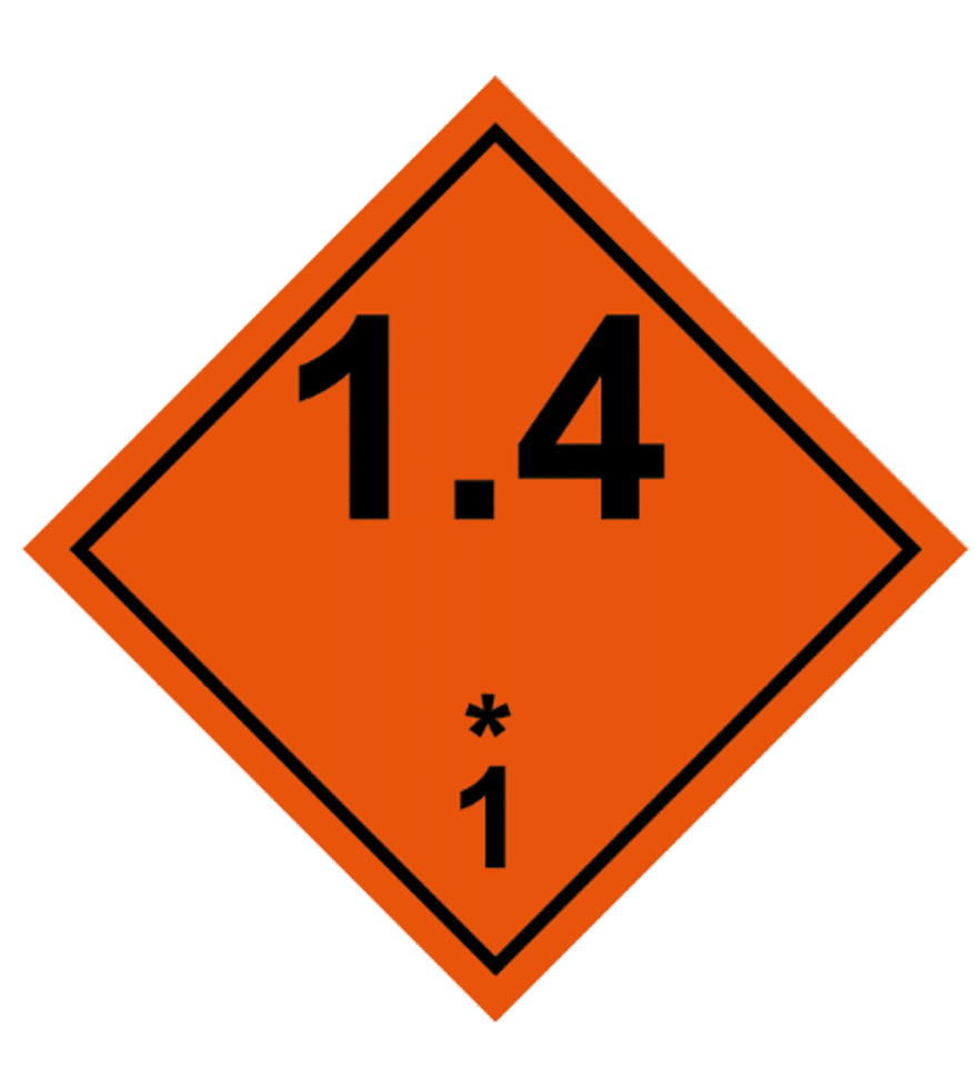 ADR-010 Señal de Riesgo de explosión. División 1.4