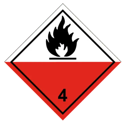 Señal de Materias expontáneamente inflamables