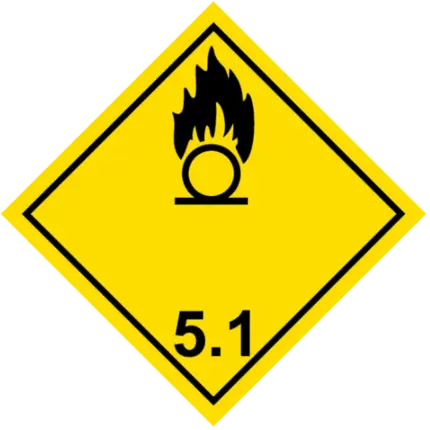 Señal de Materias comburentes