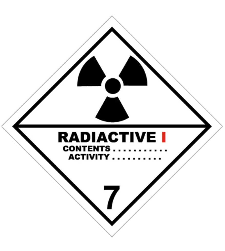 ADR-090 Señal de Materias radiactiva. Categoría I