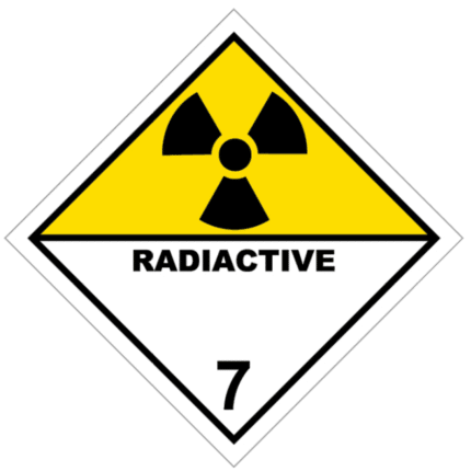 Señal de Materias radiactivas