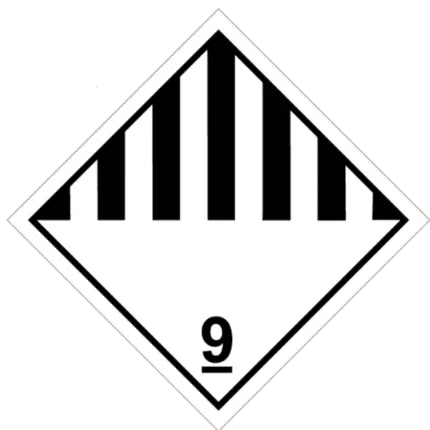 Señal de Materias y objetos peligrosos diversos