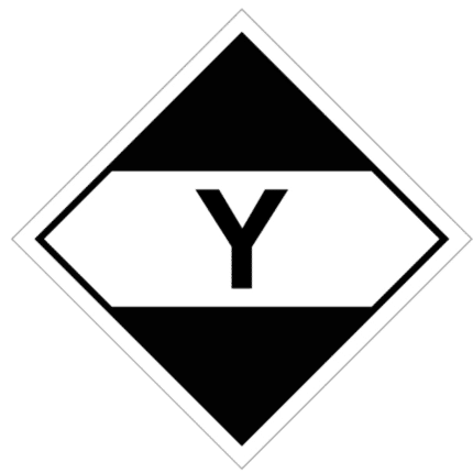 Señal de Cantidad limitada transporte aéreo