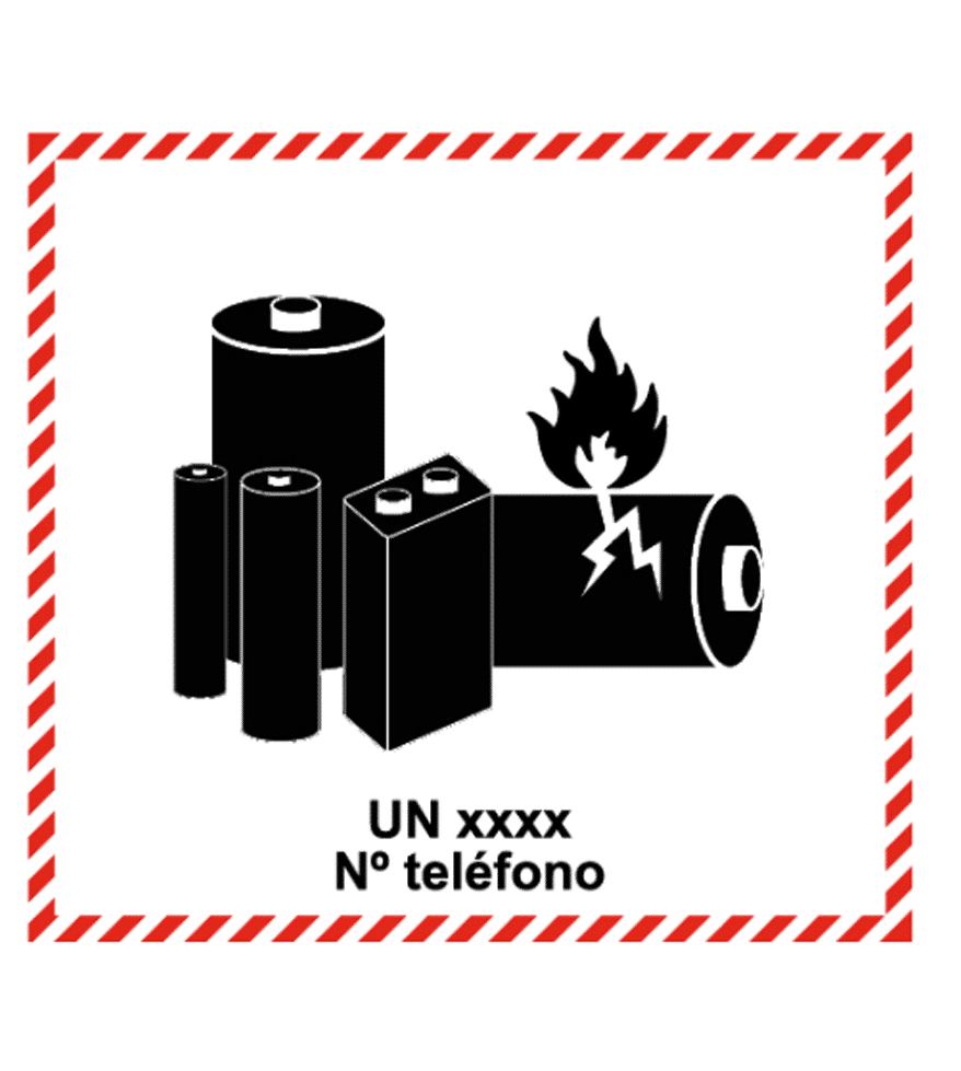 ADR-137 Señal de Pilas de litio