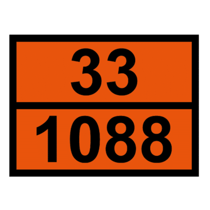 Señal de Identificación peligro y número ONU