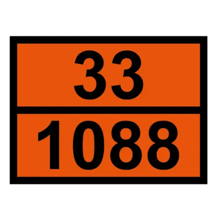 Señal de Identificación peligro y número ONU