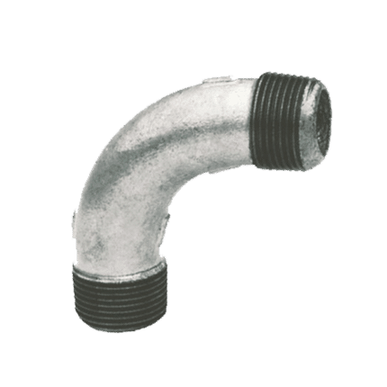 Curve 90º male/male thread