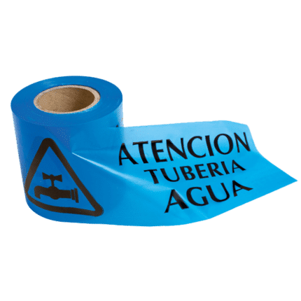 Cinta de balizamiento tubería agua