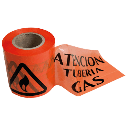 Cinta de balizamiento tubería gas