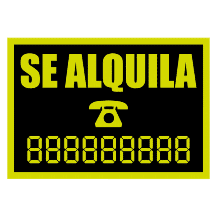 Señal / Cartel de Se alquila
