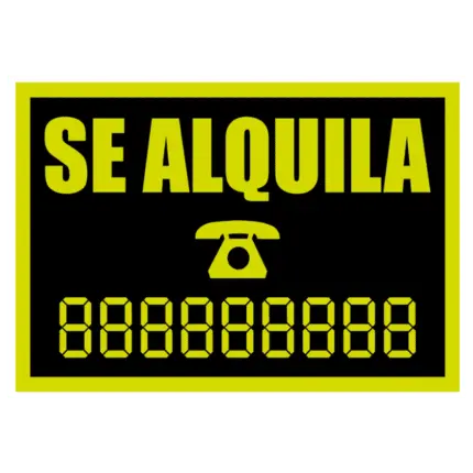 Señal / Cartel de Se alquila