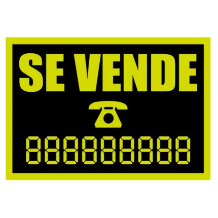 Señal / Cartel de Se vende