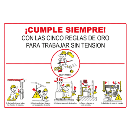 Rules to work without tension information poster