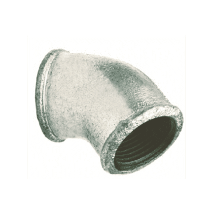 Codo 45º rosca hembra / hembra