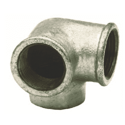 Codo 90º 3 tomas rosca hembra