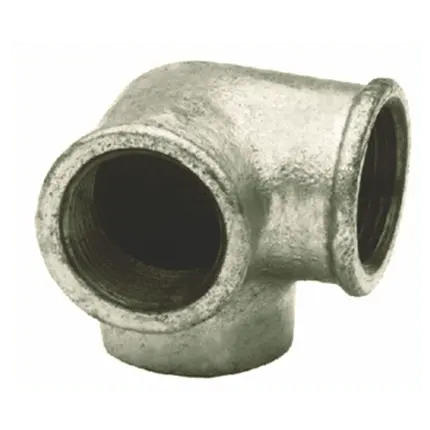 Codo 90º 3 tomas rosca hembra