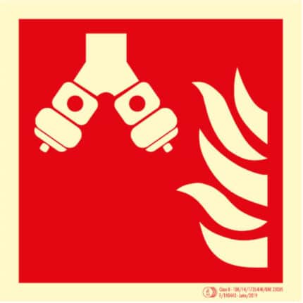 Señal / Cartel de Columna seca. Clase B