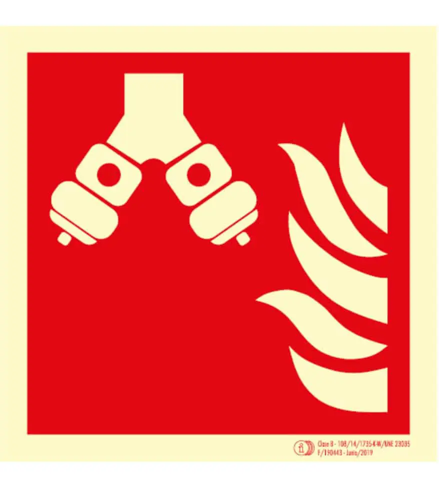 PCI-205 Señal / Cartel de Columna seca. Clase B