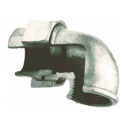 Elbow bonding female/female thread