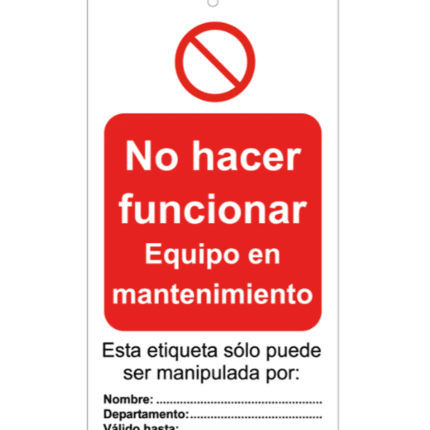 Do not work lock card