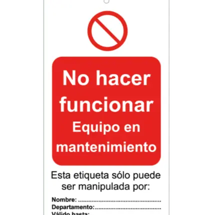 Do not work lock card