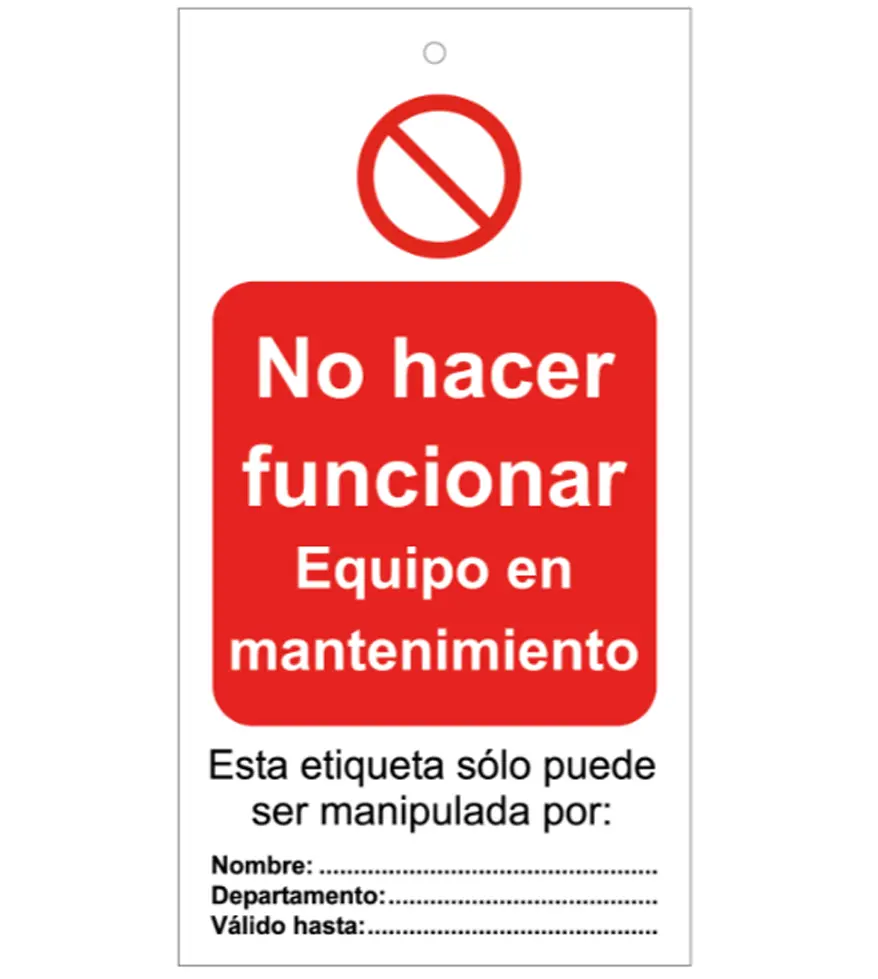 EMT-040 Do not work lock card