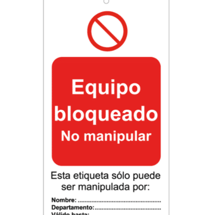 Locked Computer Lock Card. Do not manipulate