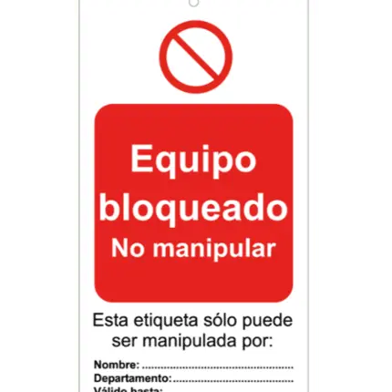 Locked Computer Lock Card. Do not manipulate