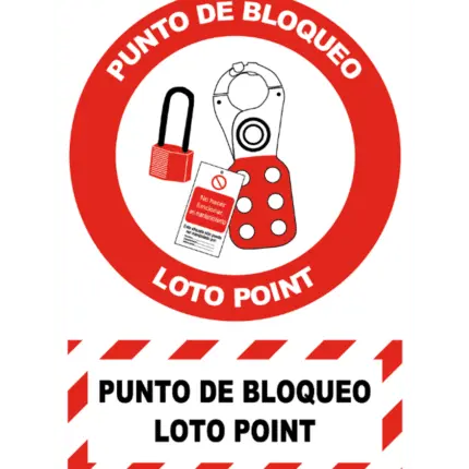 Señal / Cartel de punto de bloqueo