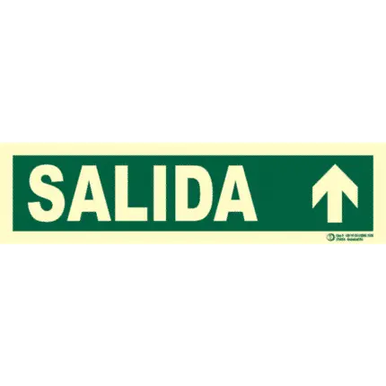 Señal / Cartel de Salida con flecha. Clase B