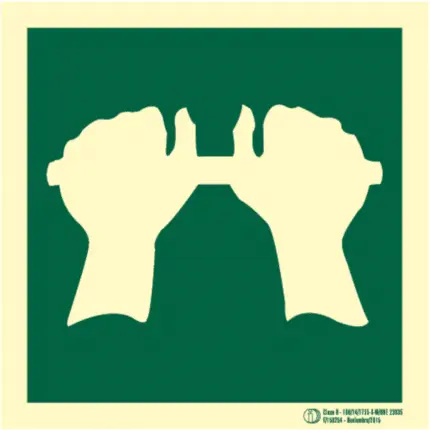 Señal / Cartel de Salida de Socorro. Clase B