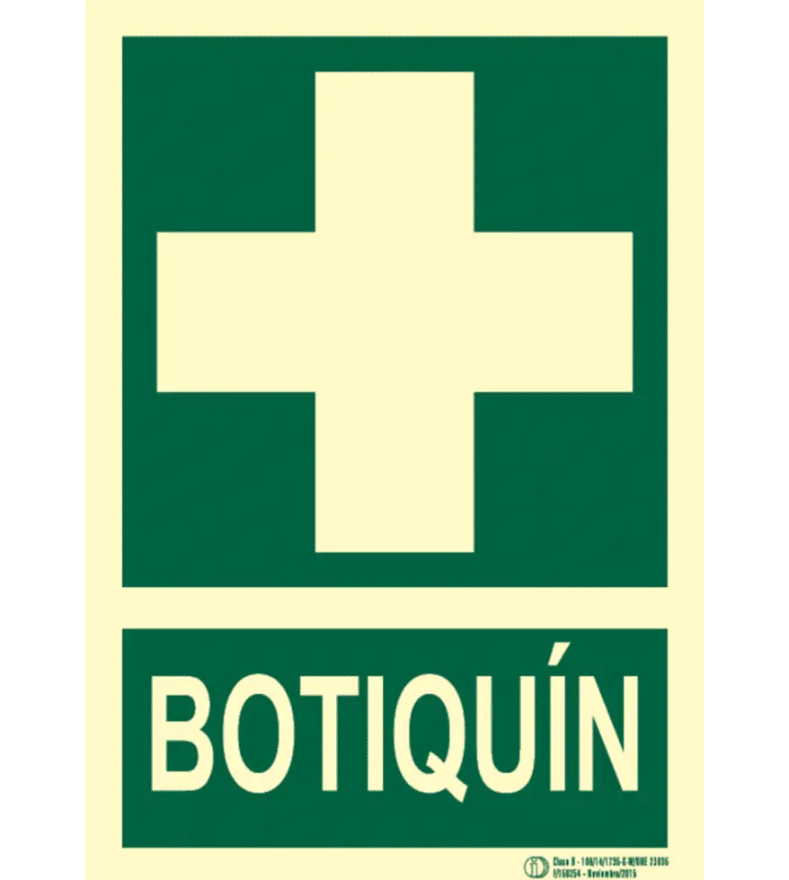 EYS-2010 Señal / Cartel de Botiquín. Clase B