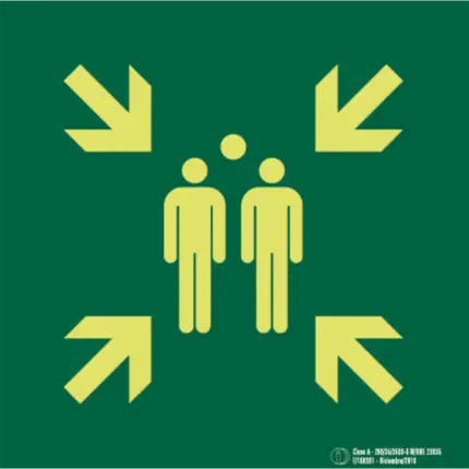 Señal / Cartel de Punto de reunión. Clase A