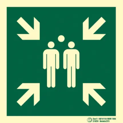 Señal / Cartel Punto de reunión. Clase B