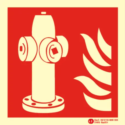 Señal / Cartel de Hidrante. Clase B